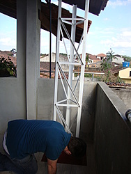 Primeiro  modulo  ja fixado