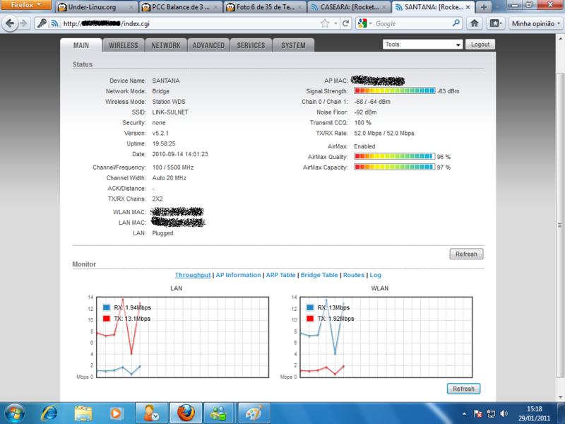 43KM - Sem alinhamento 100% ainda!

Antenas de 30Dbi