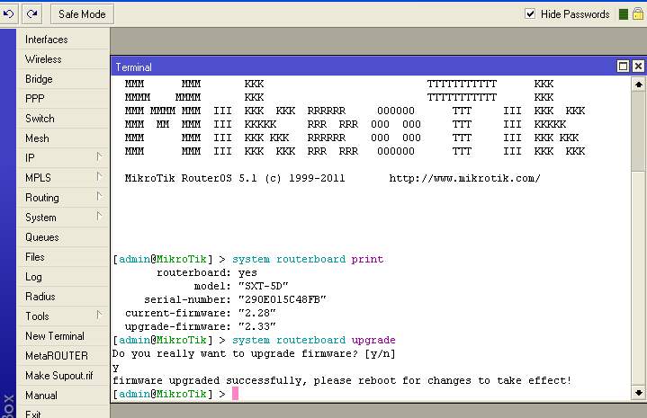 SXT FirmwareUpgradepg