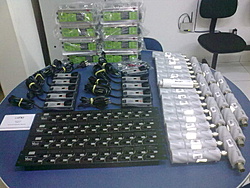 Kit clientes 5.8 com Grooves Mikrotik.. Isso sim é kit cliente, Air Grid nunca mais. 
Equipamentos para organização de POP e controle.