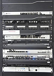 Equipamentos de rede.