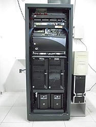 Rack com os Servidores e...