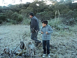 Quase nao estava frio na serra