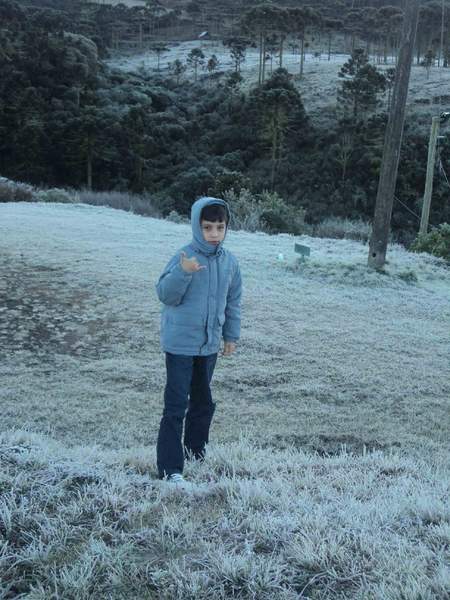 Quase nao estava frio na serra