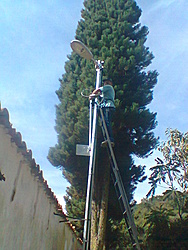 Montagem da Camera no Portão.