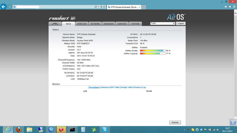 Ptp com Ubiquiti