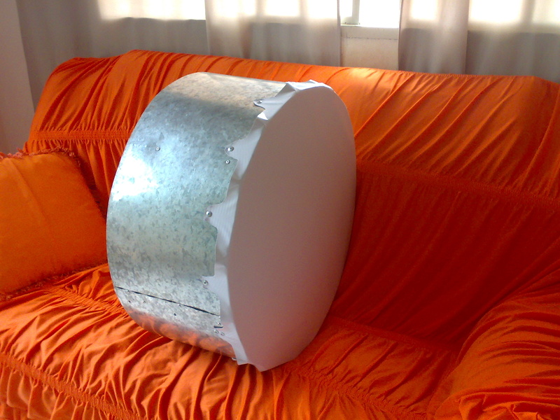 Radome Shield Rocket Dish de 30 tampa com Lona de Banner.