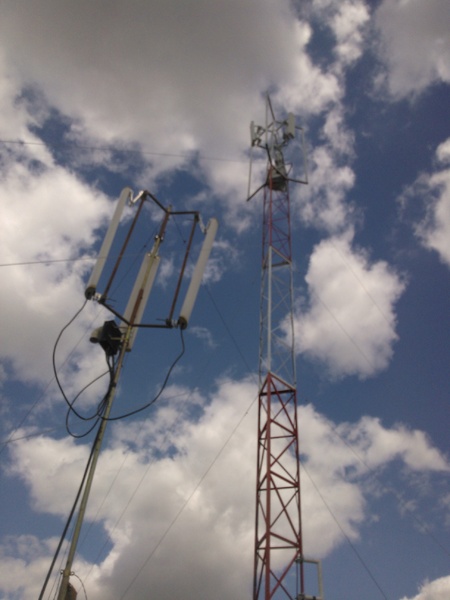 SEGUNDA PARTE DO TRABALHO MONTAR OS EQUIPAMENTOS NA NOVA TORRE, E DESMONTAR A TELESCOPICA ANTIGA.