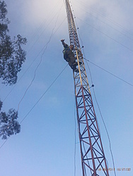 Subindo na torre...