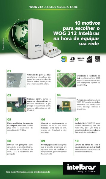 10 MOTIVOS PARA UTILIZAR- WOG 212 - INTELBRÁS