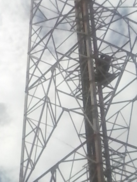 Galera as fotos estão meio ruis tirei na pressa com celular mais observem que ha crianças subindo na torre esta torre tem aproximadamente 60 metros e acreditem tinha crianças de cerca de 10 anos no topo da mesma!