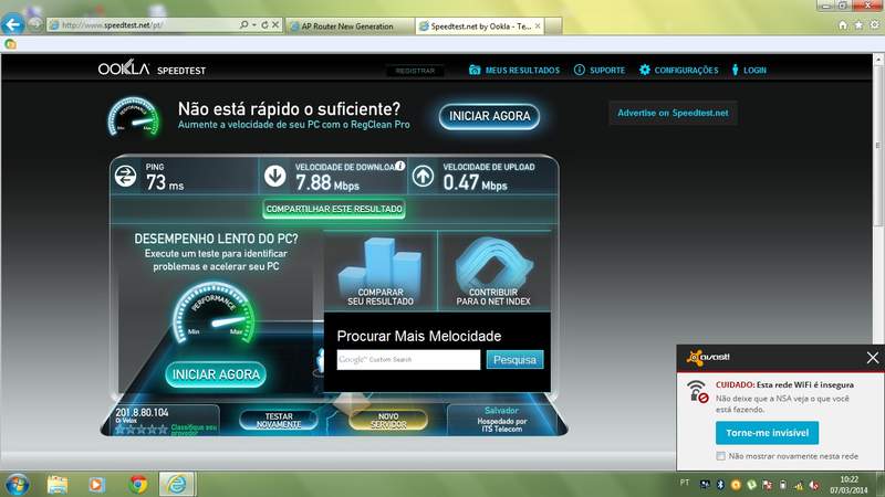 1 link adsl 8mb