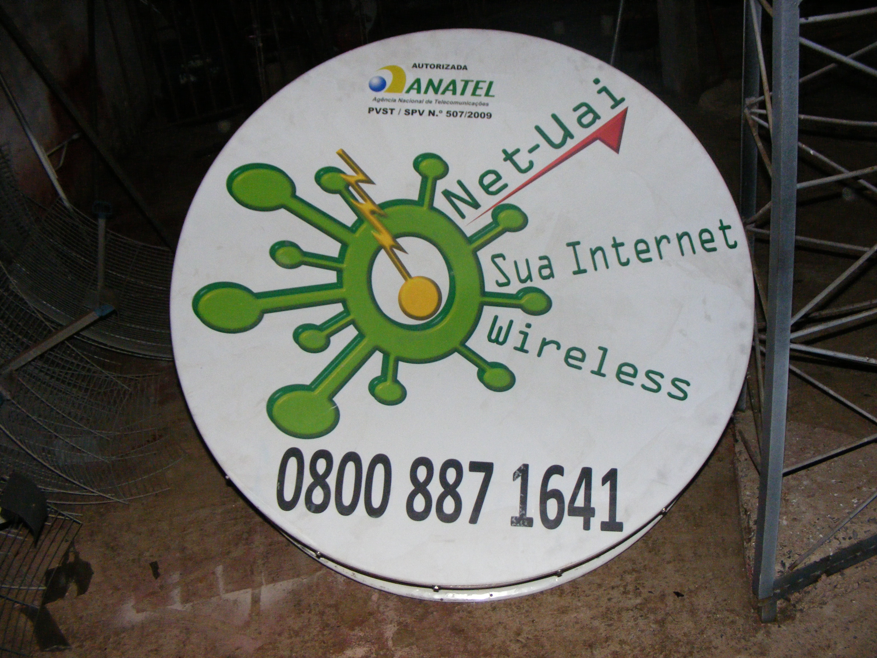 Antena 1.2 Andrew de 7ghz, Agora é só erguer a torre sexta feita e colocar a antena no topo, pra buscar nosso link.