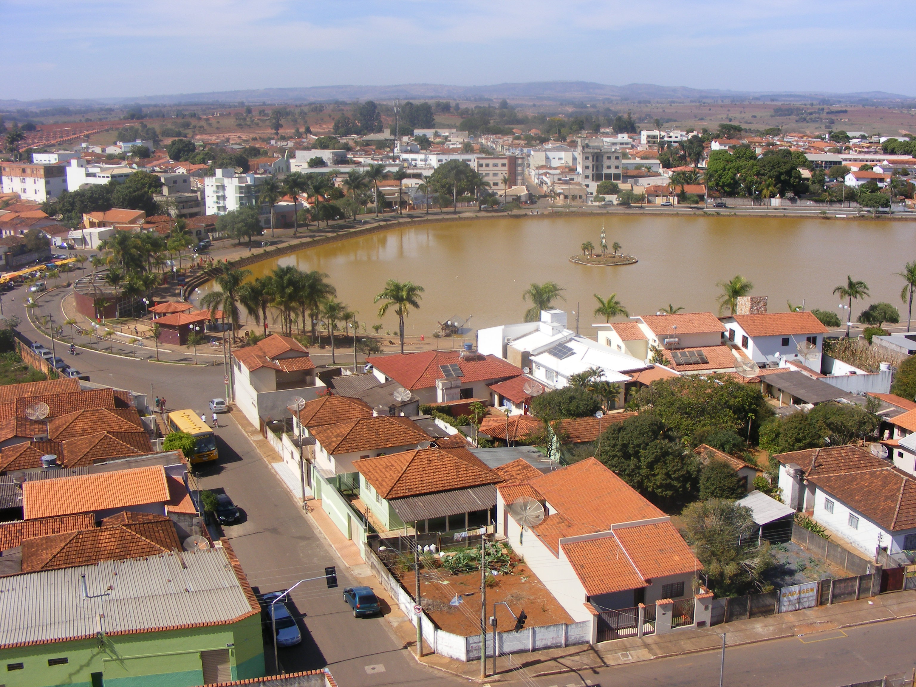 Vista do topo da torre, inicio da lagoa