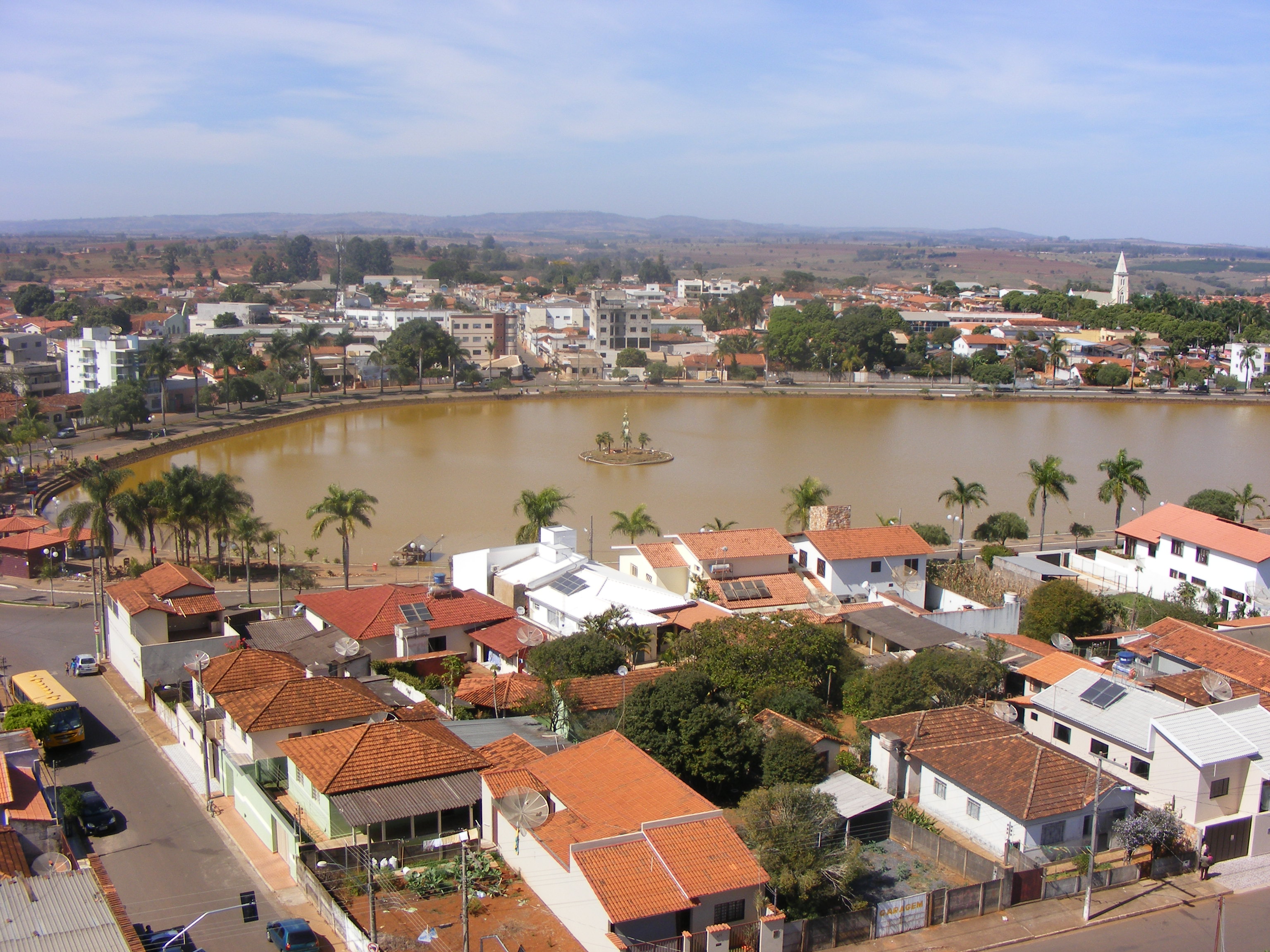 Lagoa vista de cima