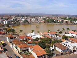 Lagoa vista de cima