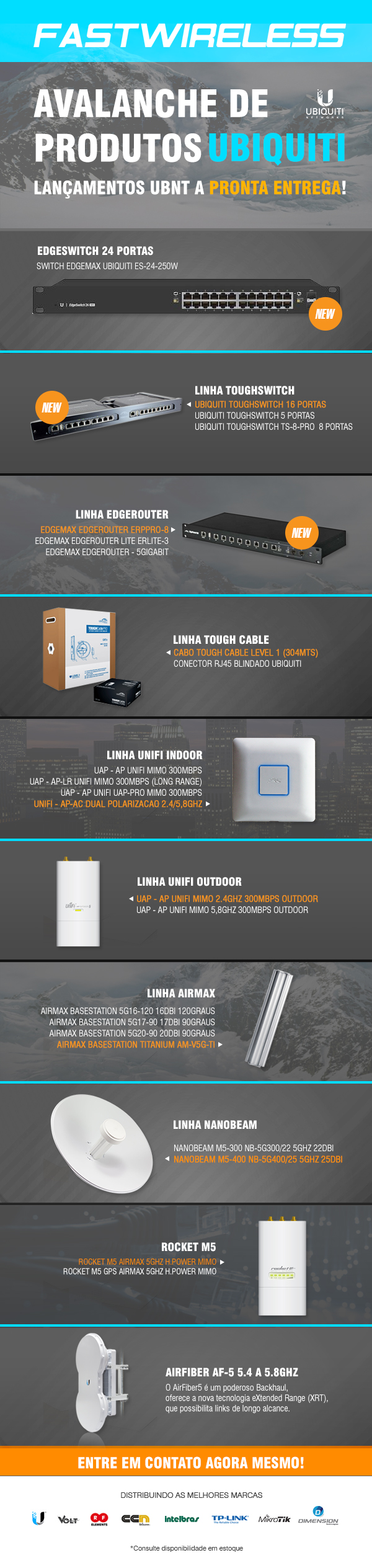 avalanche produtos ubnt