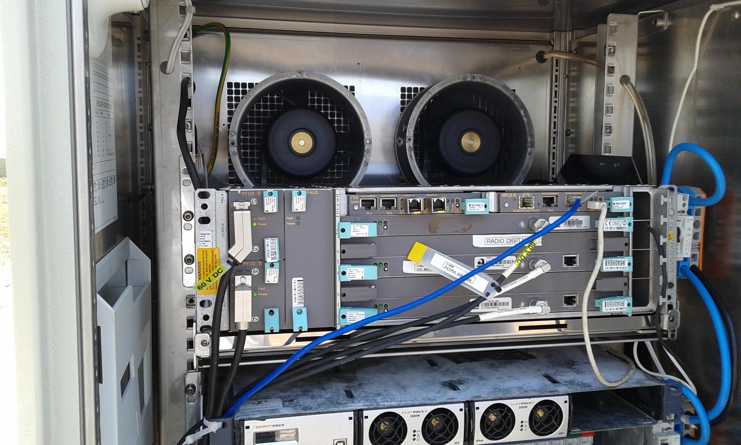 Radio com nossa refrigeração adaptada...