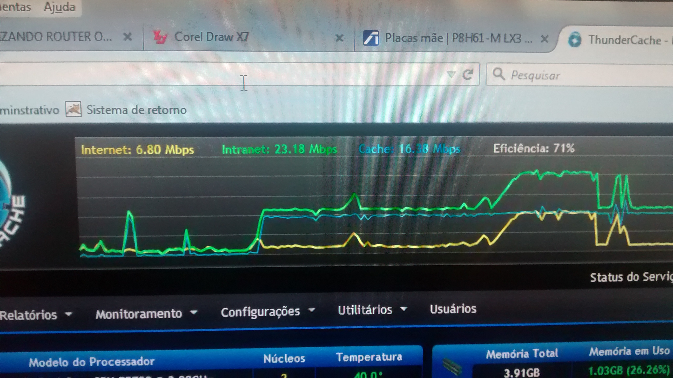 Cache Funcionando