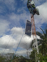 Retirando os Paineis solares...