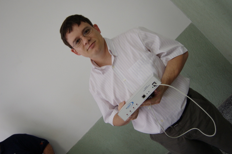 Idealizador do Remote Reset da MCOSTA marcando presença no evento.