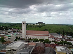 Vista de cima da torre para a...