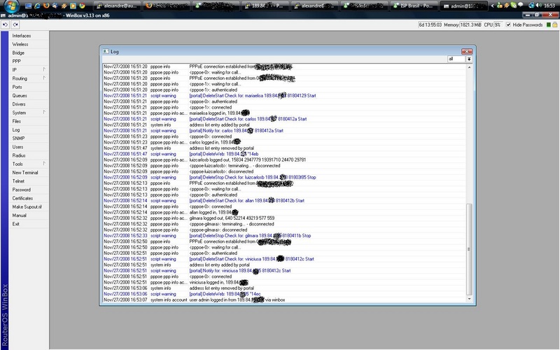 log do sistema de portal que desenvolvi, notifica os clientes em atraso (pppoe)

:)