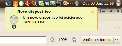 notificação novo dispositivo