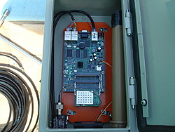 Detalhe interno com a placa