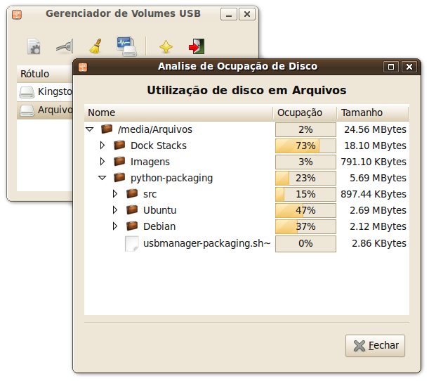 disk usage