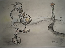 nanquim sobre cartão