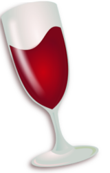 Winehq logo glass