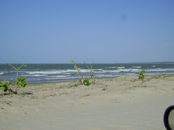 Praia de Baixa Grande, em Areia Branca, Rio Grando do Norte, Brasil.