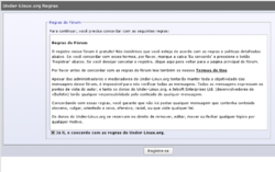 As regras do Fórum...
