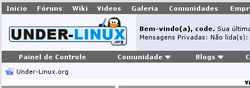 Link "Painel de Controle"...