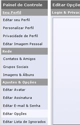 Link para o edição de perfil...